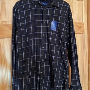 Apt 9 Blue Plaid/Flannel Long Sleeve Button-Up. New with tag. Men’s Large.